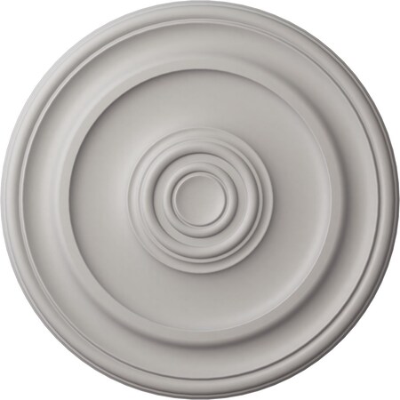 Ekena Millwork Kepler Traditional Medallion (For Canopies up to 4 1/2"), 19 3/4"OD x 1 1/2"P, Ultra Pure White CM20KPUWF